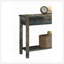 Console gris antique et sarcelle
