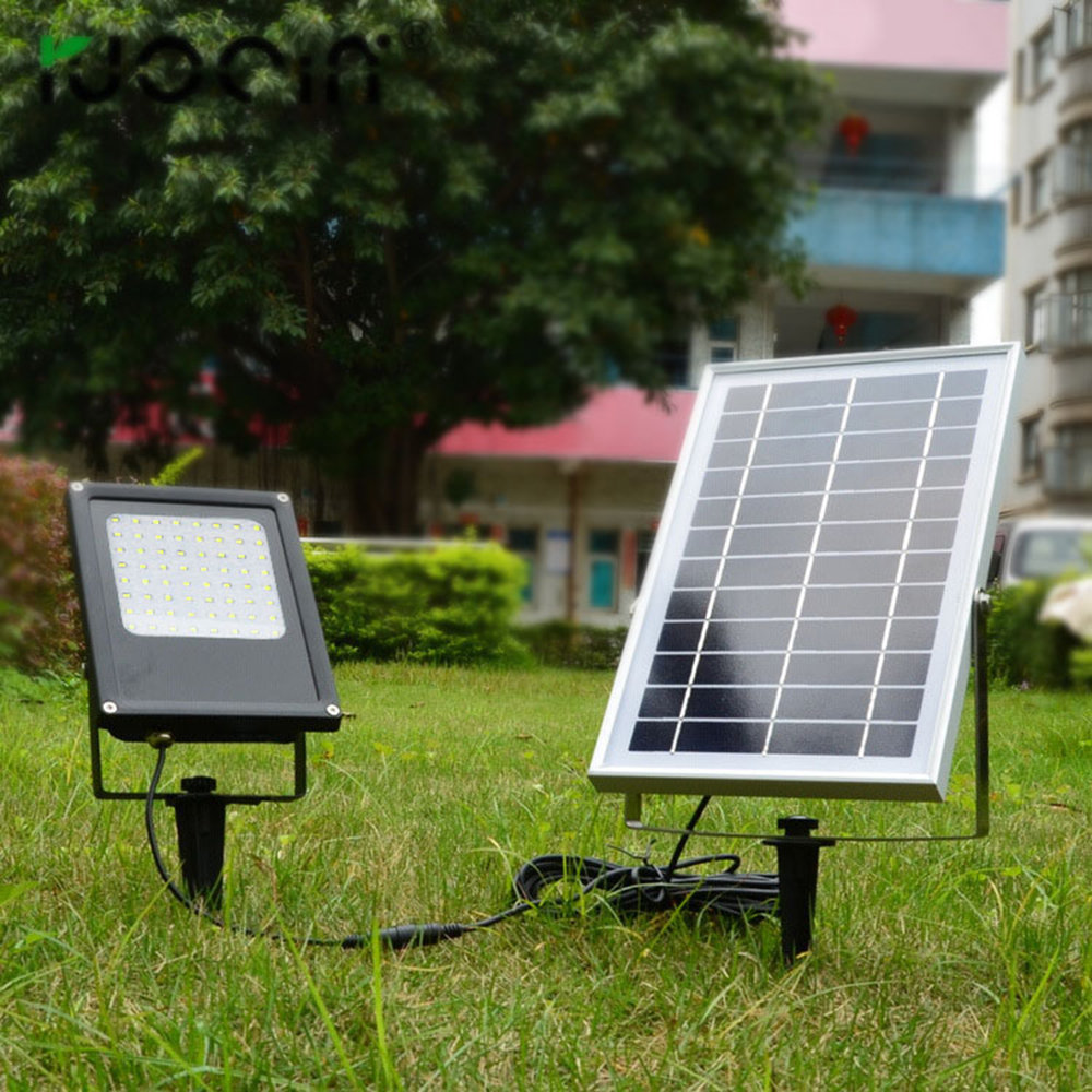 eLEDing Blue/White Solar Powered Integrated LED Flood Light & Reviews ...