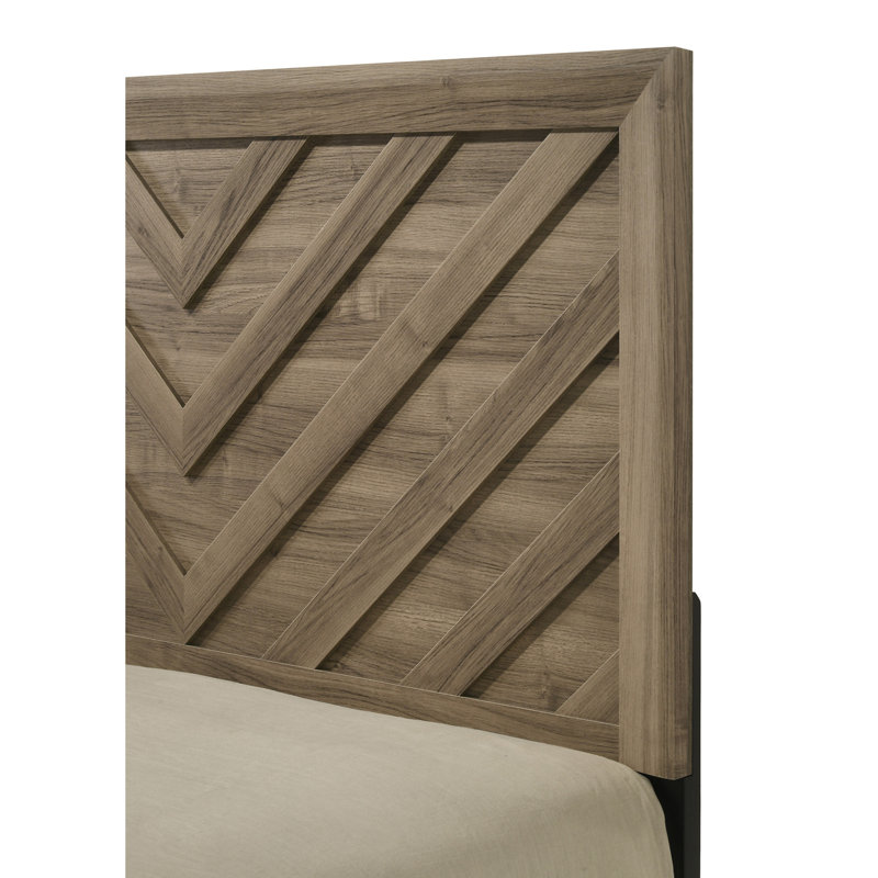 Contemporary Style Bed, Queen