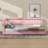 Upholstered Daybed With Storage Headboard, L-Shaped Corner Bed Frame With Charging Station & LED Lighting-124429128-124429131