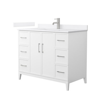 Elan 42'' Single Bathroom Vanity with Cultured Marble Top