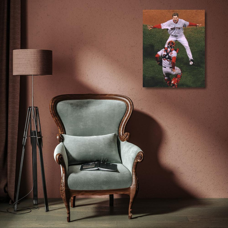 Jonathan Papelbon / Jason Varitek, H 18 po x l 14 po