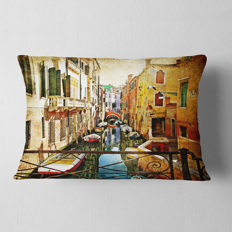 Coussin lombaire venice cityscape étonnant