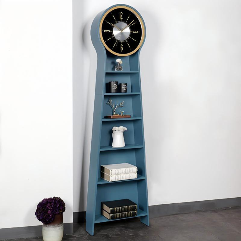 Horloge murale 77,95 "au sol - horloge à quartz verticale bleue
