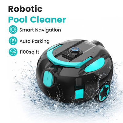 Automatic Pool Cleaner H1 pool cleaning robot, IPX8 waterproof rating, 2600mAh battery, with a battery life of 125 minutes