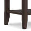 Table de bout transitionnelle en bois massif de 19 po avec 2 tablettes ouvertes Acadian-1063236910-1063236904