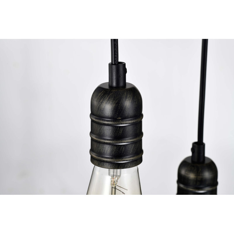 Jason 8 - Light Unique Linear Chandelier with Wood Accents