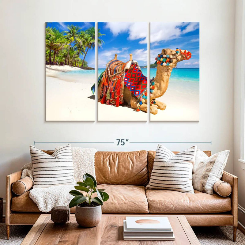 Brampt Beach Camel, 42" H x 65" W
