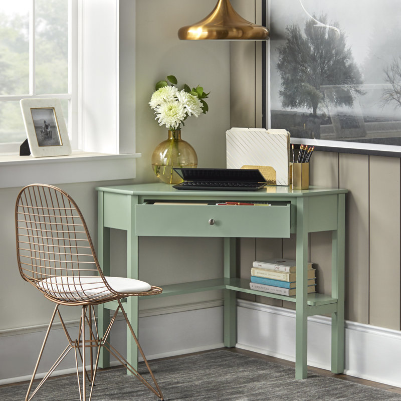 Careyann Corner Writing Desk, Mint