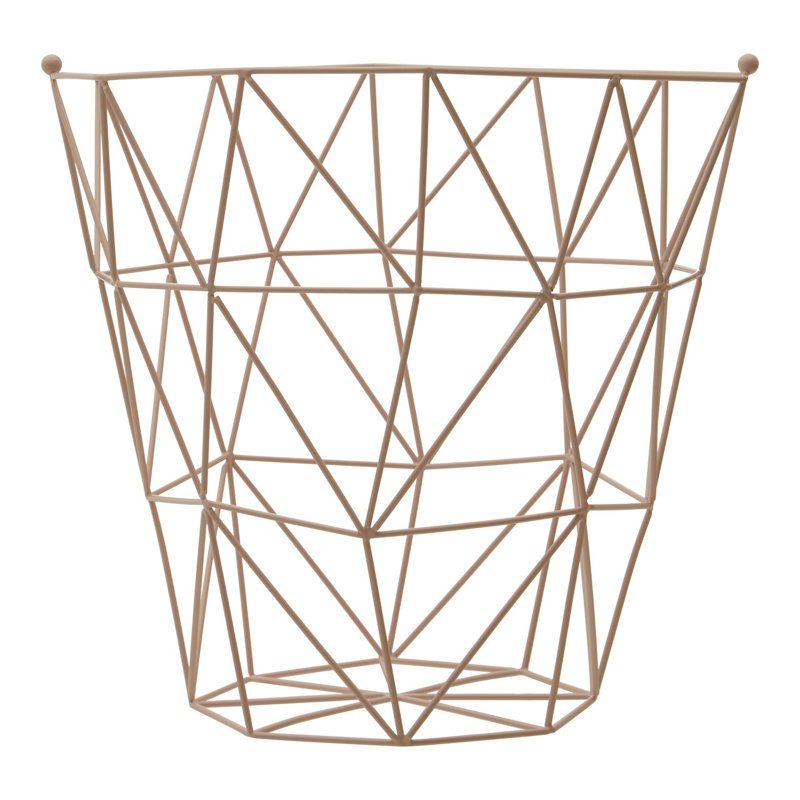 Hykkon Decorative Basket, Pink