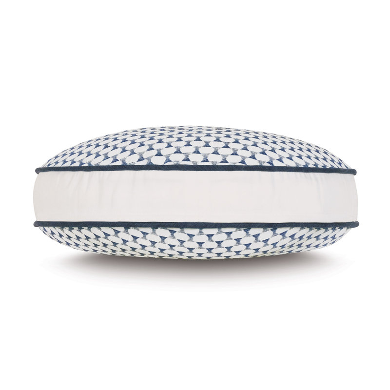 High Tide Embroidered Reversible Throw Pillow