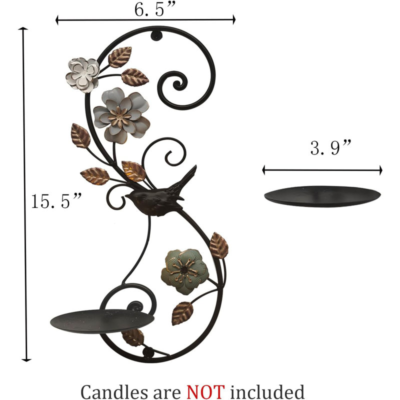 Wall Candle Sconces Set of 2