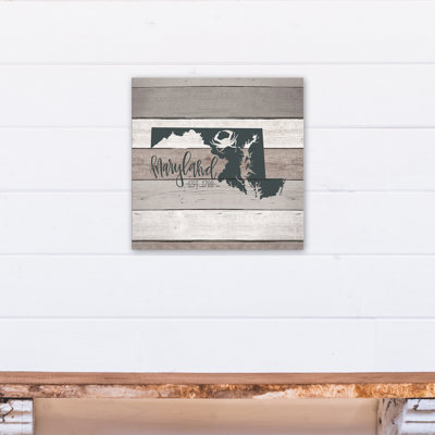 Marylandabli - Art textuel sur toile tendue