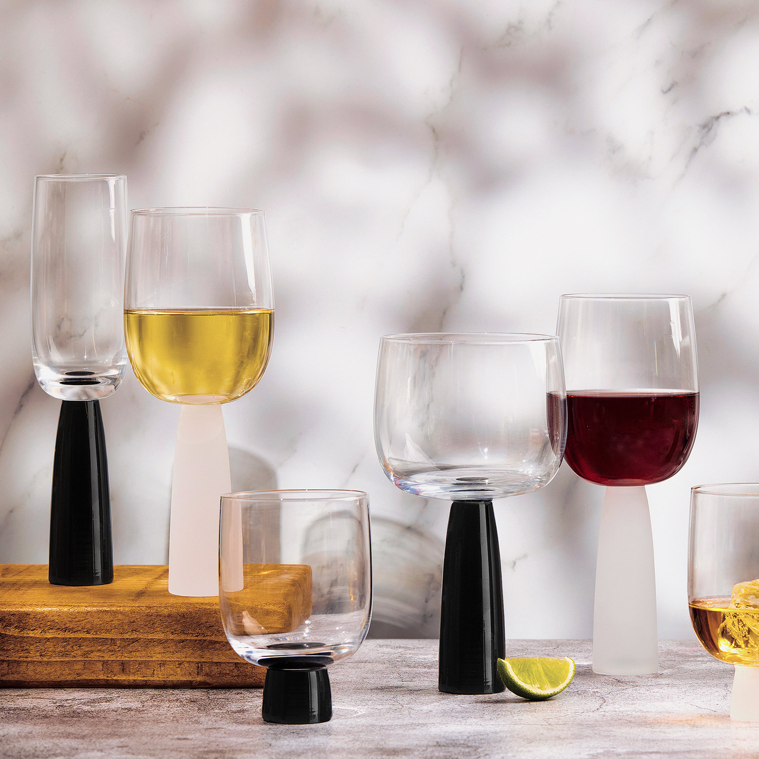 Peri Drinking Glass, Black