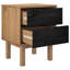 45cm W Solid Wood Bedside Table
