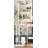 3-Tier Over The Toilet Storage Rack Freestanding With 4 Hooks White-778318922