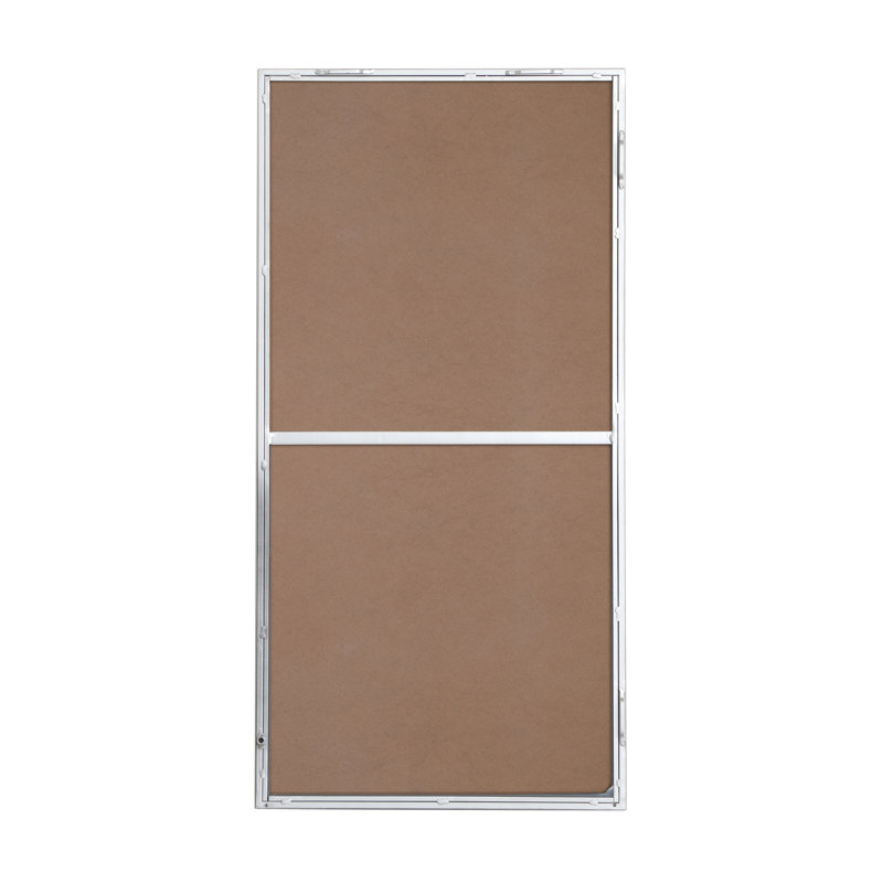 Miroir mural Sabine, 36 po x 18 po, Argent
