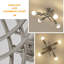 Plafonnier semi-encastré Charmes Modern Spoutnik, luminaires de cuisine industrielle, luminaire de salle à manger 4 lumières pour la chambre à coucher-1332810945