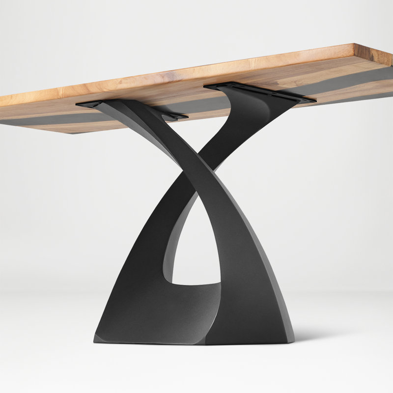 Tulipe Metal Dining Table Base, 28"H x 32"L x 16"W