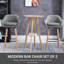 Aghaboy Upholstered Counter Stool with Metal Frame-839654080