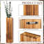 Ensemble de 6 jardinières murales en bois pour plantes d'intérieur Vase suspendu en bois Décoration murale de ferme pour chambre à coucher et salon-136920090