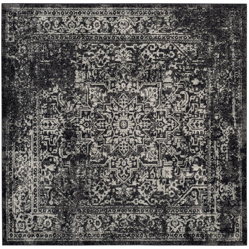 Abbotsfield Performance Oriental Rug, Square 5'1"