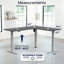 Bureau de coin électrique debout VIVO, poste de travail en L-102434951-102434953
