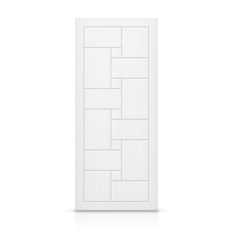 Porte standard à panneaux en bois manufacturé, 36 po x 80 po, Blanc