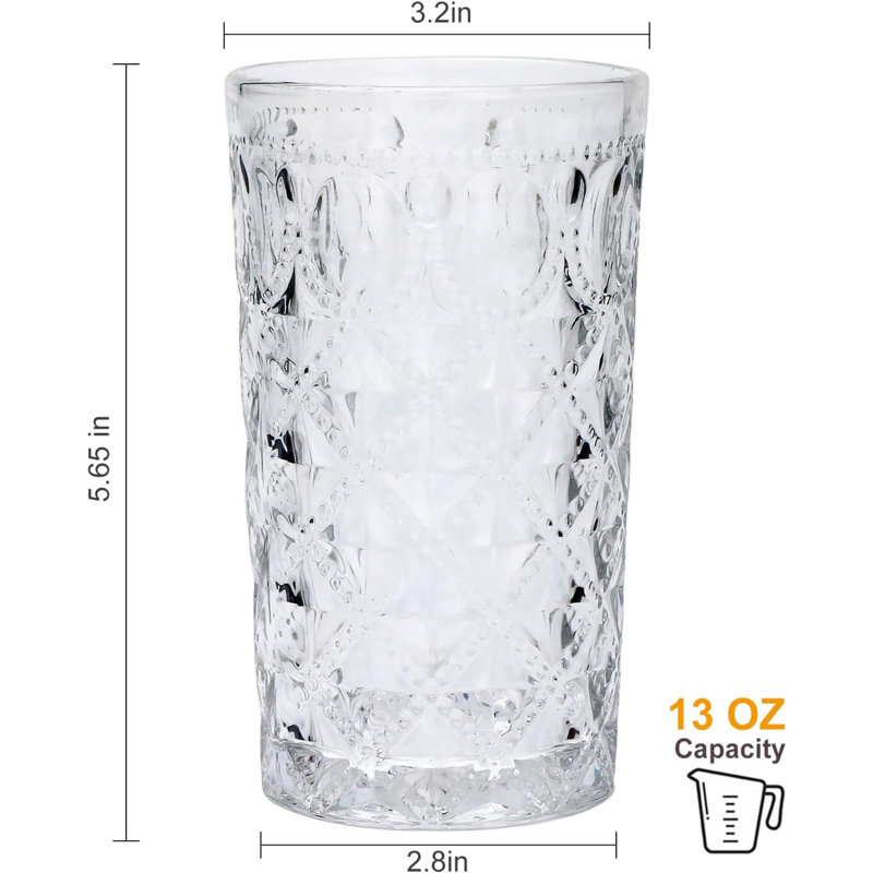 Ensemble de verres à boire et de verres à whisky de même style, verres essentiels pour la maison, appropriés pour l'eau, le jus, le lait, les cocktails, le whisky, le thé glacé, les cadeaux