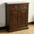 Walnut Solid Wood Shoe Storage Bench-1187194413