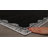 Scalloped Border Black/Cream Minimal Indoor Woven Area Rug-129437455
