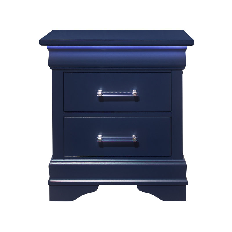 NIGHTSTAND WITH LED, Blue