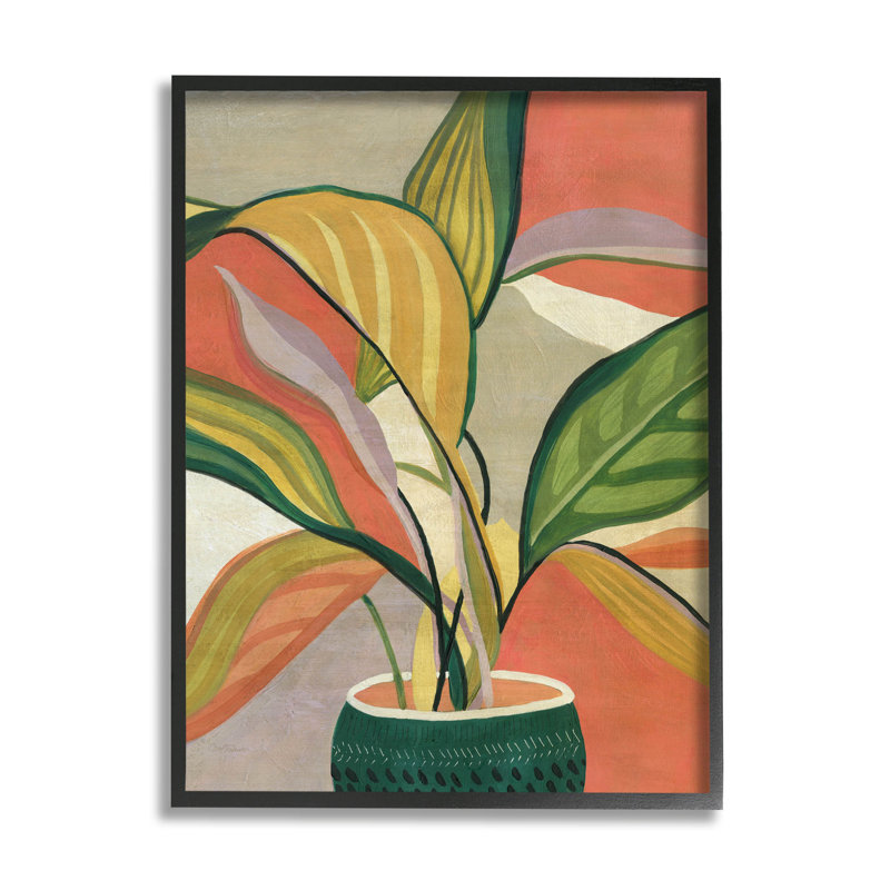 Art moderne, estampe numérique encadrée par Carol Robinson, Giclée encadrée noir minuit, H 14 po x l 11 po x P 1,5 po