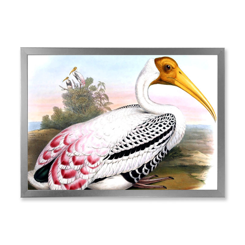 Vinage, animaux de campagne I - cadre photo, impression sur toile, Encadrement argenté, H 30 po x l 40 po x 1,5 po