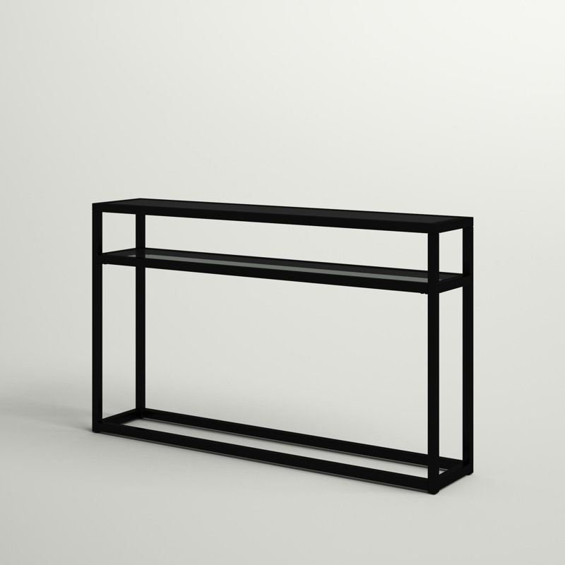 Swanage 50.25'' Glass Top Console Table