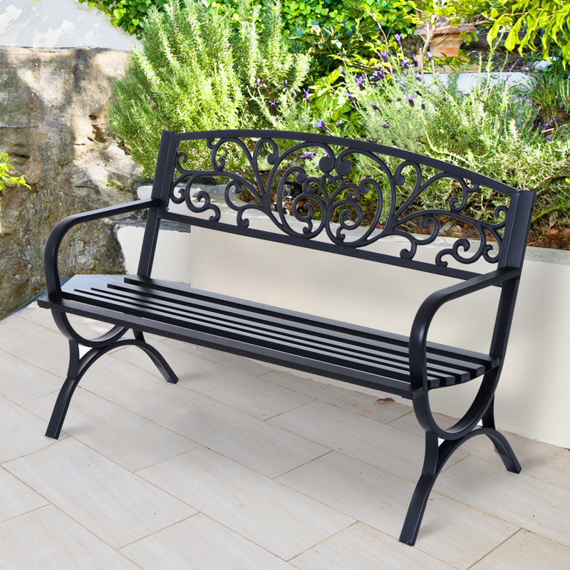 Banc de parc en acier et fonte Kerra