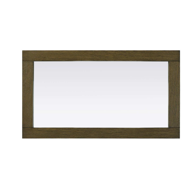 Miroir Noah 18 x 32, 32 po x 18 po, Noisette chêne, Rectangulaire