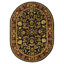 Tapis oriental en laine noir, rouge, vert et or fabriqué et touffeté à la main Cranmore-19260446