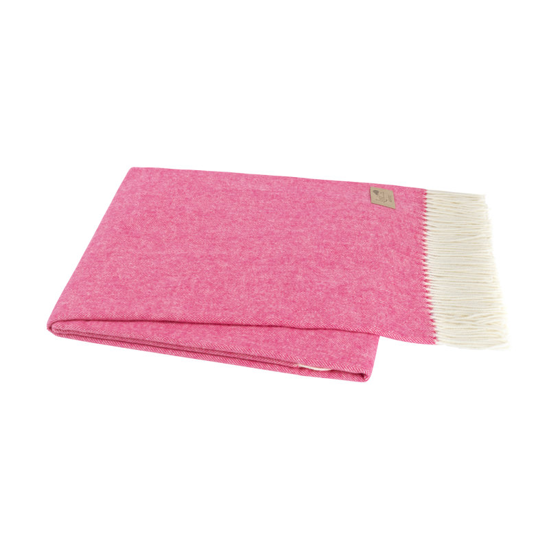 Italian Herringbone Throw, Peony