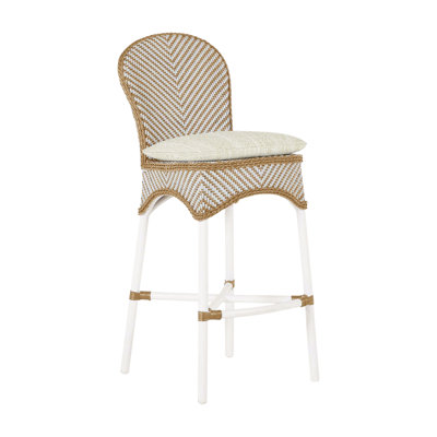 Savoy Aluminum Outdoor 30'' Bar Stool with Cushion