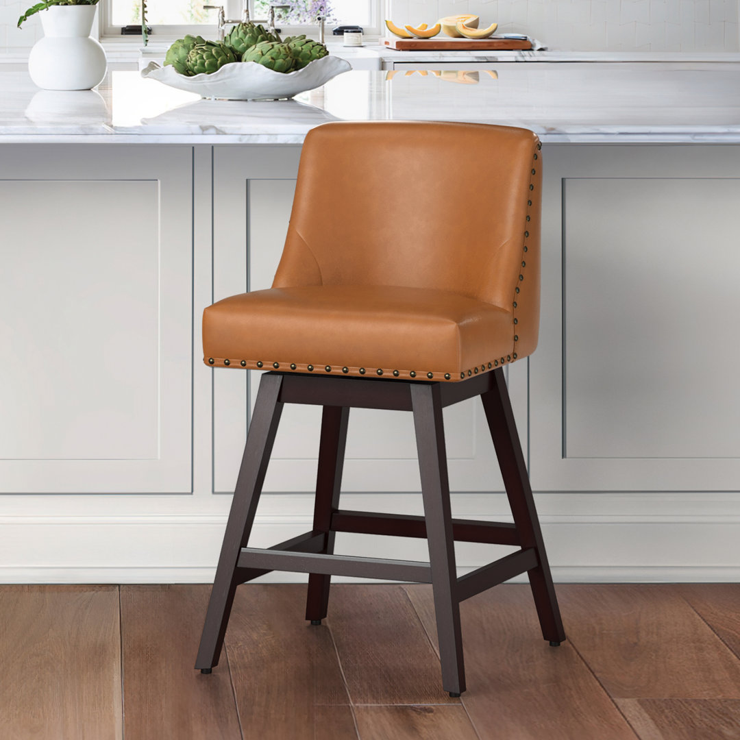 Jhonson Swivel 25.98" Counter Stool Wildon Home®