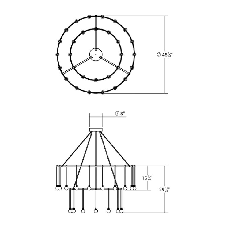 Suspenders® 30 - Light LED Pendant
