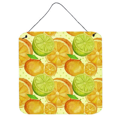 Décoration murale citrus aquarelle