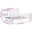 Marko 200 X 200cm Solid Wood Bed-674674029