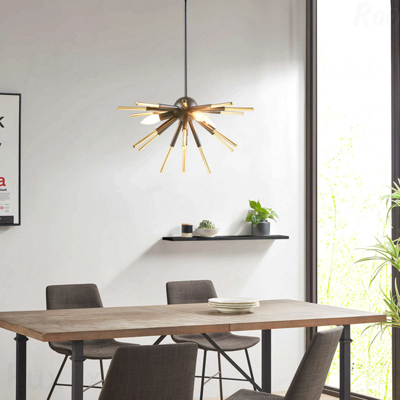 Chandelier - 3-Light Configuration, Spiked Design