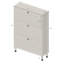 Armoire à chaussures spacieuse en MDF de style moderne pour vestibule