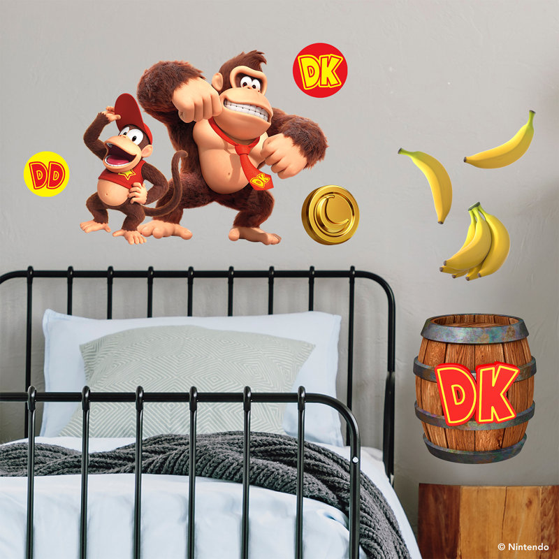 Donkey Kong and Diddy Kong Wall Decals
