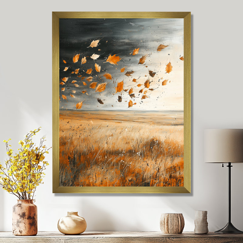 Maranda - Landscapes Wall Art Prints, 20" H x 12" W, Reproduction encadrée d'une seule photo, Gold