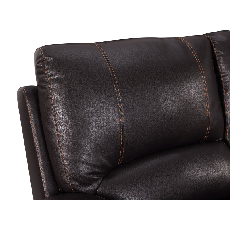 Fauteuil inclinable manuel standard de 40 po de large Trower, Brun