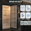 Congélateur vertical 17 pi cu, congélateur vertical autoportant avec rangement réglable et cadran mécanique pour le garage ou la cuisine